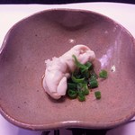 小柳寿司 - 伊佐木の白子　自家製ポン酢が白子の旨みと合います　