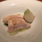 アバロッツ - 大和肉鷄の胸肉のポトフ　今日の有機野菜　トンカ豆とハーブ風味