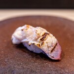 Sushi Jube - 2026.6 Grilled Hokkigai from Notsuke, Hokkaido with Sudachi Salt