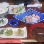 おさらぎ - お刺身定食\1500円（税抜）