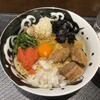 らーめん久遠 - 豚角煮と明太子の釜玉まぜそば1,590円