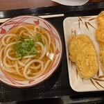 丸亀製麺 - 料理写真:かけ(小)+さつまいも+イカ