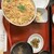 末げん - 料理写真:かま定食。鶏そぼろ閉じた親子丼だと思われたが真相は如何に？