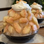 mUah BAKE - 店内用かき氷ピーチ