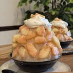 mUah BAKE - 店内用かき氷ピーチ