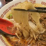 味蔵 - 乾麺タイプの刀削麺でした