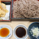 夢庵 - 料理写真:瀬戸内鱧の季節天せいろそば