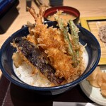 天丼てんや - 料理写真:天丼＆蕎麦（冷）セットの天丼