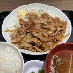 食事処 志野 - 豚肉支那竹炒め定食