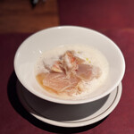 Potoro - 帆立のレア感とお出汁が美味な茶碗蒸し風スープ