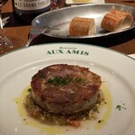 ブラッスリーオザミ丸の内 - 前回頂いた前菜、表面がカリッと焼かれてとても美しいテリーヌ。また食べたいな〜♪