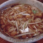 美里 - きのこそばの汁