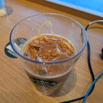 スターバックスコーヒー - Short アイスコーヒー（グラス変更、スターバックスミルク追加、キャラメルソース追加全て無料）