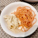ブッフェダイニングシェフズレシピ - 「トマトパスタ」「チーズクリームペンネ」