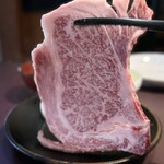やまさん - 牛網焼きステーキランチ(1,500円)
ロースステーキ･サラダ･ご飯･わかめスープ
(1日限定20食)