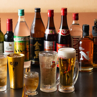 飲み放題もコースあり◎豊富なラインナップから今日の1杯を♪