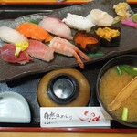 地魚と新潟和牛 壱勢 - 料理写真:萬代　寿司十貫