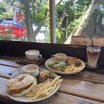 クックスカフェ＆デリ - 料理写真:ベーグルグルメサンドブランチセット♪