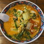 東京おぎくぼラーメン ゑびすや - 料理写真:ピリ辛にんにくラーメン