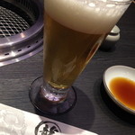 一龍 - グラスビール（￥280）