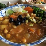 やまねこ軒 - 週替わりランチ　豆カレーアップ
