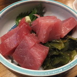 竹原 - まぐろ定食の刺身です☆　2015-0413訪問