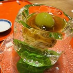 川畑 - 料理写真:氷の器の冷製蕎麦