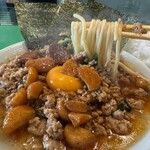 家系ラーメン 加藤商店 - トッピング辛にんにくダレ