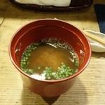 右江田 - 芝エビ出汁の味噌汁