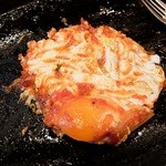 カフェドムッシュ - 2015.4.5 底に目玉焼きが・・