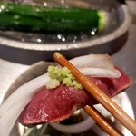 新宿焼肉 ホルモンいのうえ - 薬味、玉ねぎ