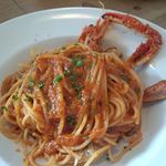 イタリア料理 トト - 手長海老とわたりがにのトマトソーススパゲッティー