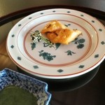 招福樓 - (焼き物)駿河の桜鱒、木の芽酢、自家製柚餅子