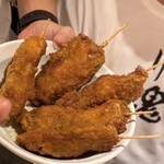 大衆とり酒場 とりいちず - 鶏の串カツ、、、うんま♡