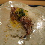 虎白 - 凌ぎ：蛍烏賊飯蒸し
