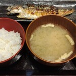 炉端焼き和めし処 しんぱち食堂 - 鯖焼き定食(ご飯は並)