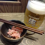 炉端焼き和めし処 しんぱち食堂 - ビールは150円(税抜き)