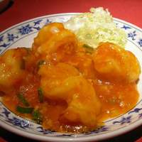 横浜中華街 重慶飯店 本館 - 大正海老のチリソース