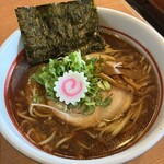 高槻塩元帥 - 濃口醤油ラーメン大盛り