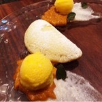 SALONE 2007 - 2015.4.  memoria/ 追憶 ラビオリ・オレンジ・サフラン・アーモンド