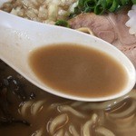 麺屋 菜々兵衛 - 【2015年03月】煮干とんこつラーメンのスープアップ。