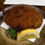 季節料理　常磐 - アワビのコロッケ