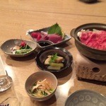 Sanae Ryokan - 最初に並んでいた食べ物たち