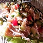 アロハカフェ - アヒポギ マグロとアボガドのハワイアン漬け