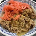吉野家  - 並\932に紅しょうが接写
