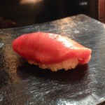 日本橋橘町　都寿司 - 鹿児島定置網のマグロ2015.4