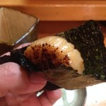 日本橋橘町　都寿司 - ホタテの磯部焼き2015.4