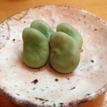 日本橋橘町　都寿司 - 空豆2015.4