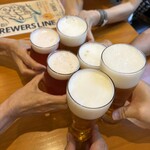 キリンビール 横浜工場 - ドリンク写真:先に来た人で