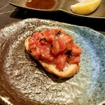 YORONIKU TOKYO AZABUDAIHILLS - ユッケ ブルスケッタ